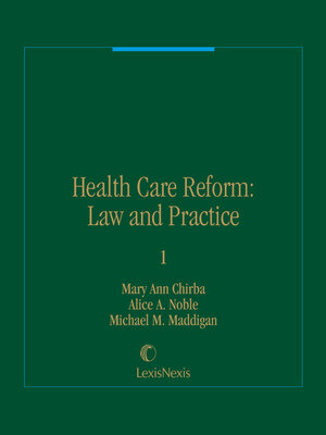 cover image of Health Care Reform: Law and Practice